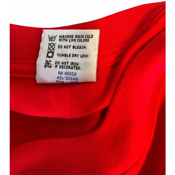 Bayside Unisex L Short Sleeve Crewneck Silent Night Graphic USA Made Pullover - Picture 5 of 5